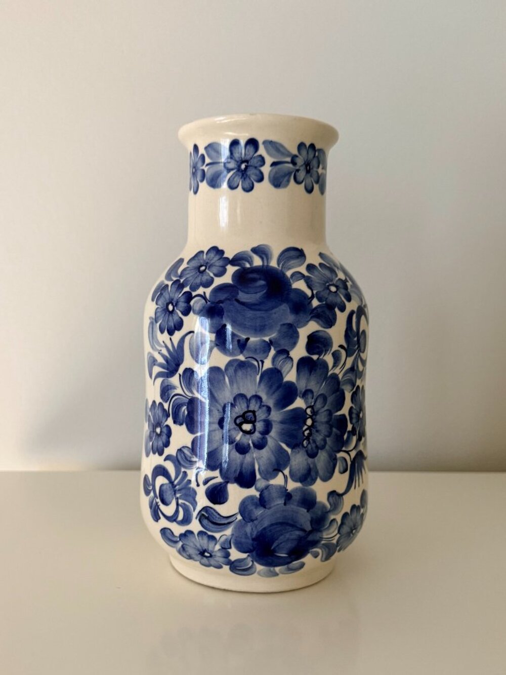 Vase Boleslawiec - Céramique polonaise peint à la main - Vintage